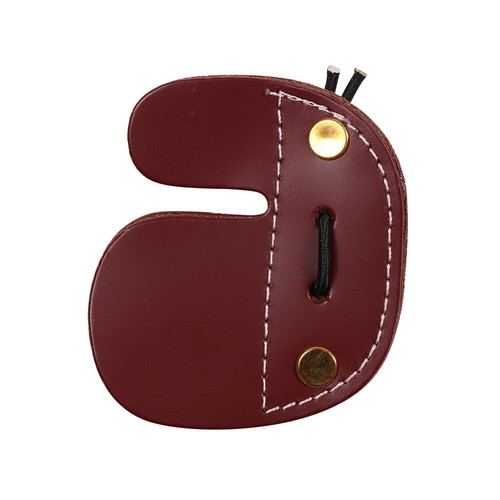 Archery Finger Hand Guard Tab Right Hand Leather Protector Gear Bow Shooting - Picture 4 of 5