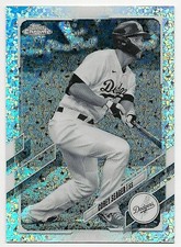 2021 Topps Chrome COREY SEAGER Black and White Mini Diamond Refractor 