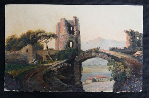 Léon de Grand Boulogne (1827-1904) Paysage Bourgogne Garchizy Nièvre Nevers