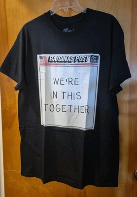 NWOT We re In This Together Large L Black Tee T- Shirt American Flag