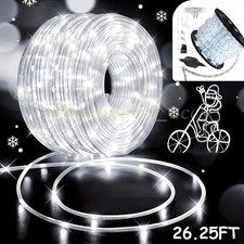 50 FT Cool White Thick LED Rope Light Accent Indoor Outdoor Waterproof Rope
