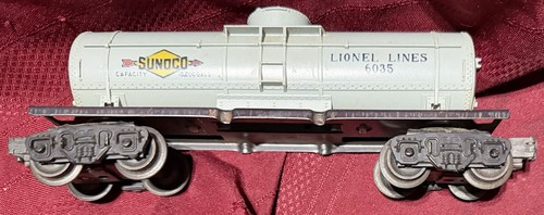 LIONEL LINES 1005 GRAU ÖL SUNOCO AUTO KUNSTSTOFF 8 RAD SPUR 027 | Zustand: Used