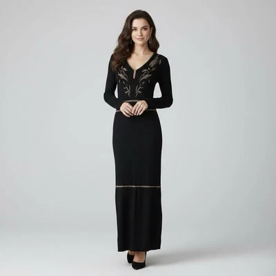 lace and satin long dresses Long Chiffon Lace Illusion Formal Prom Dress