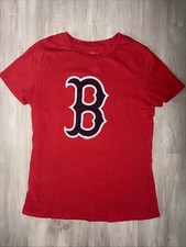Boston Red Sox Womens G-111 4her By Carl Banks Red Short Sleeve Top Medium