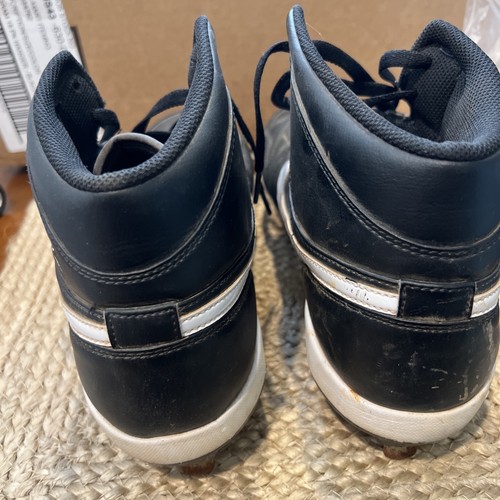 NIKE AIR JORDAN 1 RETRO BASEBALL METAL CLEATS JUMPMAN AV5355 001 SIZE 14 Black - Picture 5 of 11
