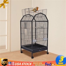 Bird Cage Large Play Top Parrot Finch Cage Macaw Cockatoo Pet Supply with Stand