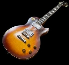 Vintage Sunburst Heavy Aged LP Electric Guitar Standard Figured Top ABR Bridge