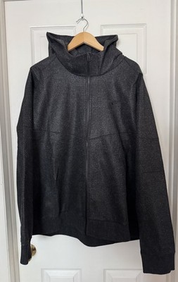 Nike Men's 2XL Forward Full-Zip Hoodie Anthracite/Black FB7413-060 NEW
