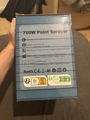 paint sprayer  Farbsprüher HVLP 700W Elektrosprühsystem 1200ml Metallbehälter