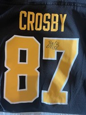 Sidney Crosby Signed Auto Jersey Pittsburgh Penguins RARE W/double Auto