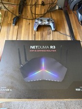 NETDUMA R3 WiFi 6 Wireless Gaming Router w/ DumaOS 4, Black