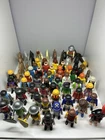 Vintage Playmobil Figure Lot Knights Pirates Workers Horses Accessories 50+