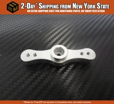 Rovan Symmetrical Steering Double Sided Servo Horn 17t/15t - Silver