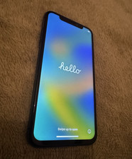Apple iPhone X 256GB Black EE iOS with Box USB Cable UK Plug 72% Battery
