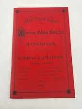 Title is American Waltham Watch Co's 1885 Trade Catalog with price list 1972