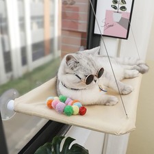 Cat Window Hammock Perch Cat Safety Sunny Bed with Durable Heavy Duty Suction...