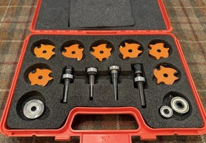 CMT 823.001.11 Slot Cutter Set in Carrying Case, Carbide-Tipped, Only 1 Used!