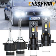 H7 D2s Led Hid Headlight Bulb Combo High Low Beam 6500k For Bmw 330ci 2001