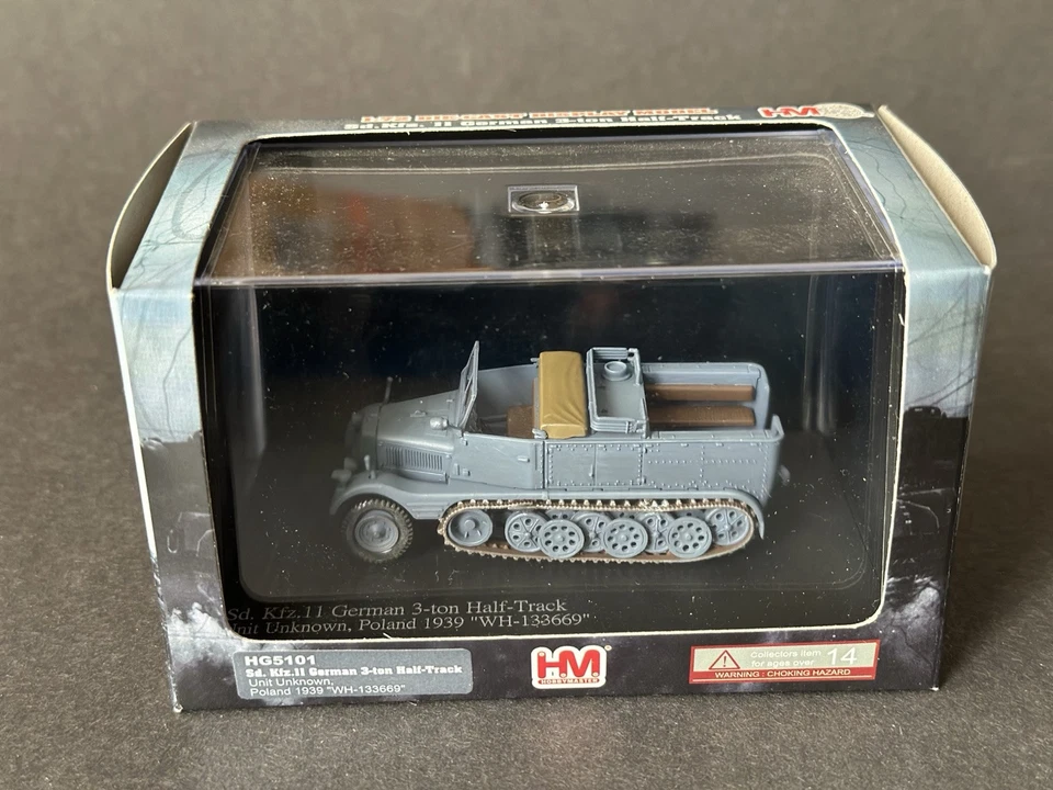 Hobby Master 1:72 Sd.Kfz. 11 German 3-ton Half-Track HG5101 WWII Poland 1939 - Image 2 of 4