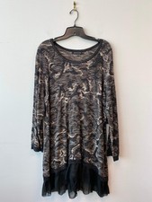 Zozo Black/Multi XL Rayon/Cotton Sweater NWT