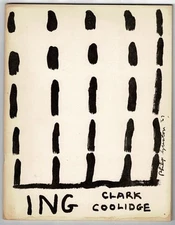 Clark Coolidge / Ing .. Cover by Philip Guston 1968 Poetry