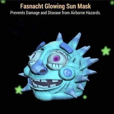 Glowing Sun Fasnacht Mask  ps4/5