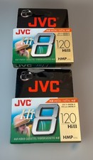Lot of 2 JVC Hi8 8mm Cassette 120 HMP Factory Sealed Recording Tapes