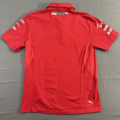 Polo PUMA Ferrari Racing Uomo Grande Scuderia Ferrari Manica Corta 1/4 Zip - Foto 2 di 12