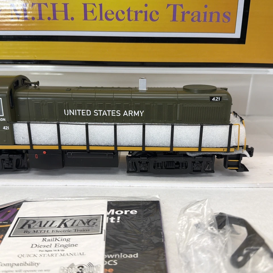 MTH RailKing 30-20815-1 Ejército de Estados Unidos RS-3 Motor Diesel PS.3 Calibre O Nuevo #421 Foto 3 de 4