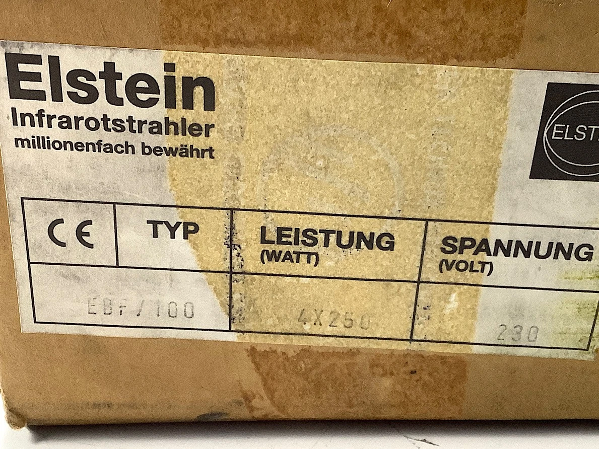 ELSTEIN Infrarotstrahler Typ: EBF/100 4x250W 230V