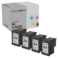4 94 BLACK Ink Cartridge for HP 94 Officejet 6200 H470WBT H470B 7310xi 6213