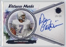 2023 Topps Motif Virtuoso Marks Ultramarine Blue /20 Dan Pastorini #VM-DP Auto