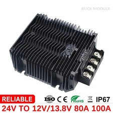 18-36V 24V to 12V 13.8V DC DC Step-Down Converter 85A 100A 1200W Buck Module