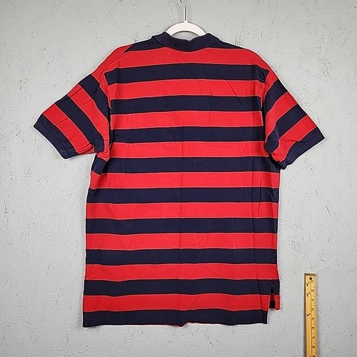 Vintage Polo Ralph Lauren Hemd Herren 2XL XXL Rot Streifen Small Pony Freizeit Rugby - Bild 7 von 8
