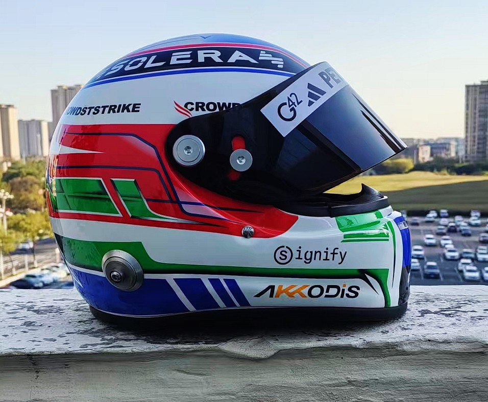 2025 KIMI ANTONELLI F1 FORMULA 1 HELMET HELM HAND-PAINT WITH HANS 1:1