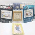 Baby Themed Cross Stitch Lot Of 4 Jiffy, DMC, Dimensions, & Graphworks  — photo 1