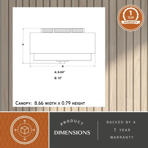 Vaxcel Lighting C0309 2 Light 13"W Flush Mount Drum Ceiling - Brass - Picture 6 of 11