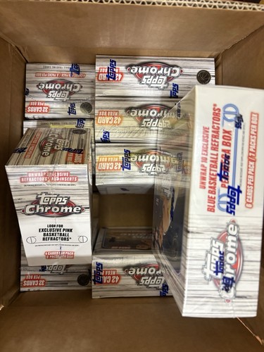2024/25 Topps Chrome Basketball NBA 4 Value Blaster + 5 Mega Box - Picture 3 of 4
