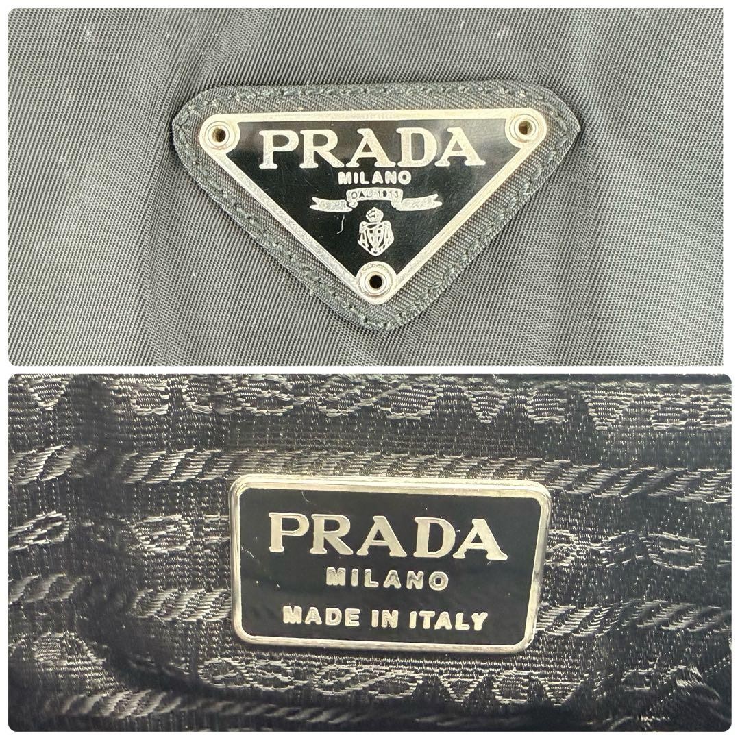 Prada Test Nylon Drawstring Backpack Black Lightw… - image 10