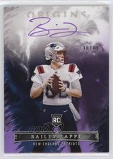 2022 Panini Origins Rookie Auto Purple 10/17 Bailey Zappe #RAU-BZA Auto 06mc