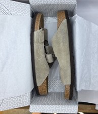 Birkenstock Arizona Bs Leather Suede Taupe Color Regular Wide