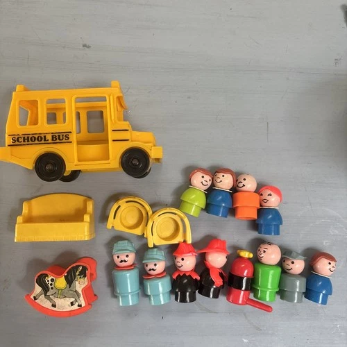 New ListingFisher-Price Little People Lot Vintage Chair Dad Mom Conductor Fisher Price