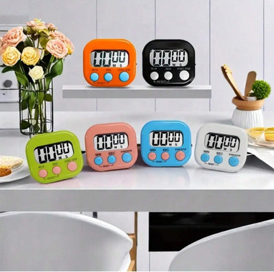 Magnetischer digitaler LCD-Timer Küche Koch Timer lauter Alarm Batterie ausgeschlossen UK