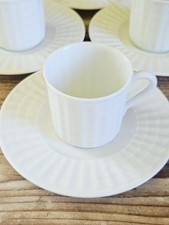 Porcellana Bianca Richard Ginori Forma MEDICI Tazza Caffè con Piatto Tazzina 