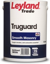 Leyland Trade Truguard Smooth Masonry Paint - Brilliant White 5L