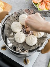 Steam Vegetable Basket Folding Steamer Stainless Steel Tray Mesh
