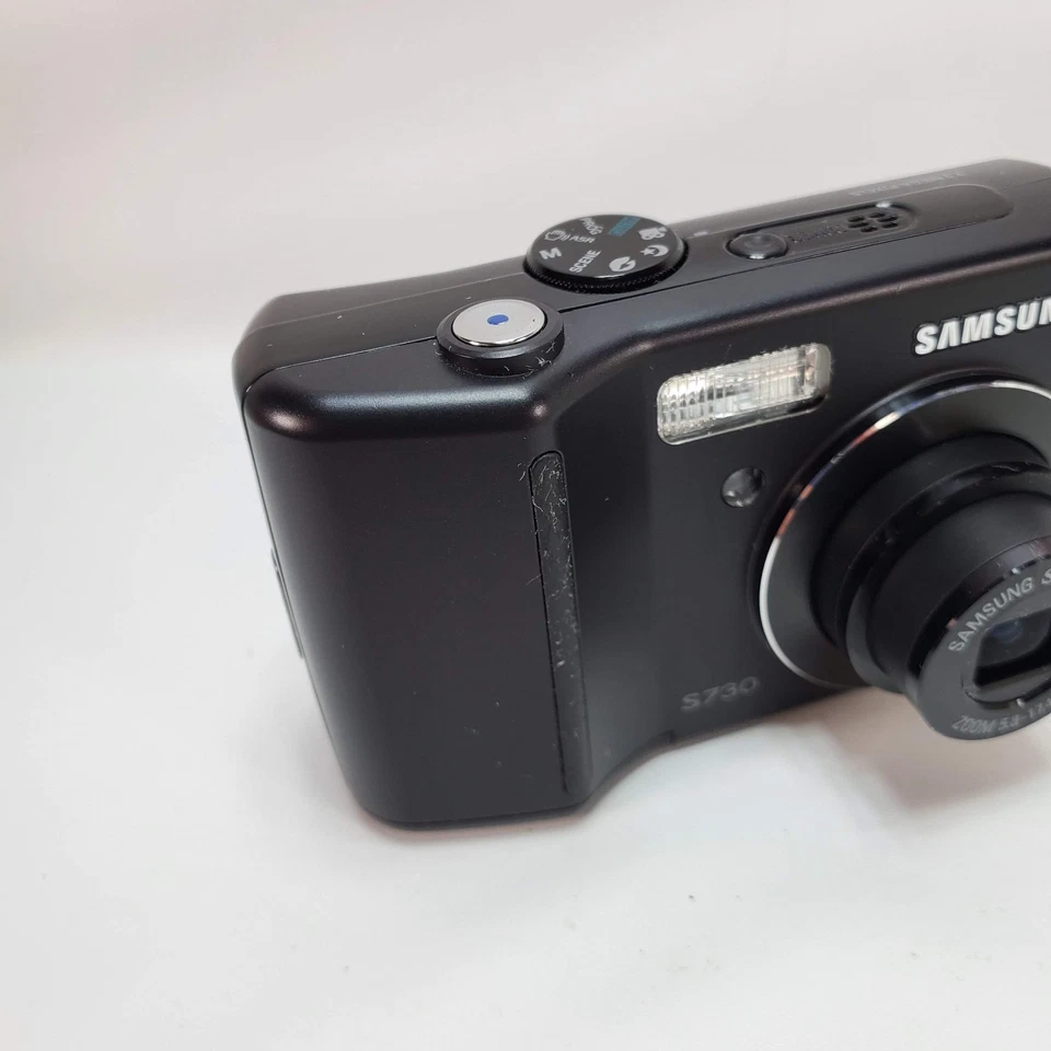 Cámara digital Samsung S730 negra 7,2 MP 2,5" LCD 3x zoom óptico PROBADA/FUNCIONANDO Foto 3 de 4