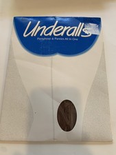 Vintage 1990 Hanes Underalls Pantyhose  Panties Suntan Size C-D 1 Pair NIP