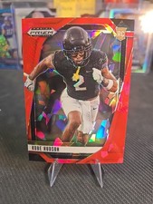 2025 Panini Prizm Draft Picks - Kobe Hudson #136 Red Ice Prizm (RC)