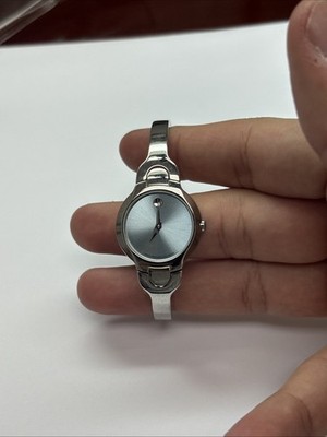 Women s Movado Watch Baby Blue Face Look As Is. Fits Size 5 3/4  Wrist